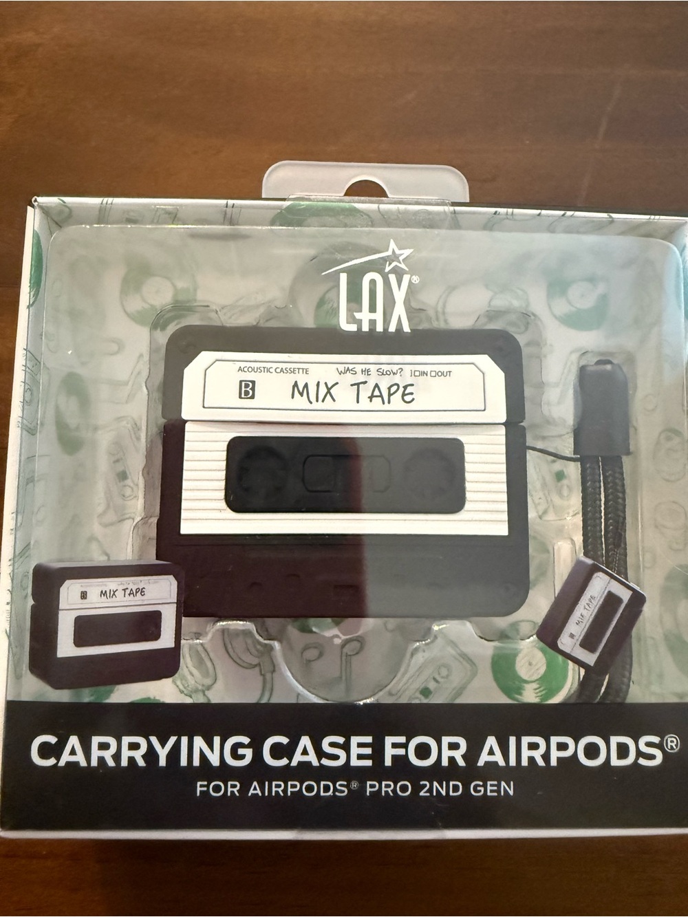 NWT. Retro AirPods Case - LAX Mix Tape Cassette Carrying Case for AirPods